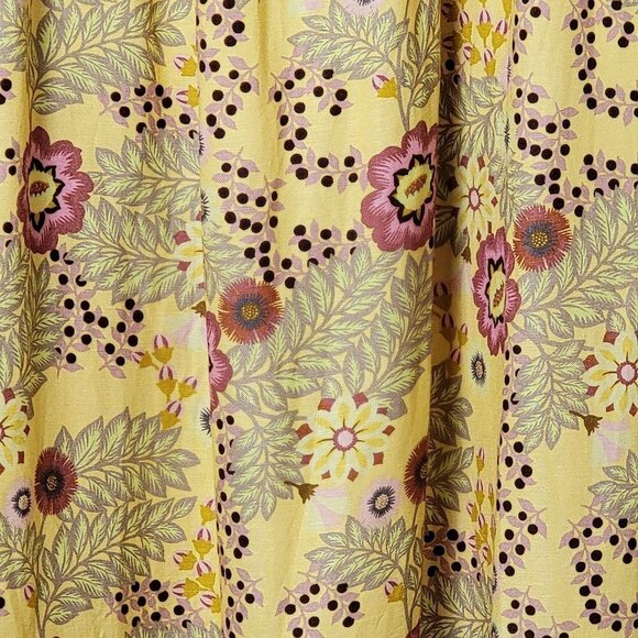 Revolve Rebecca Vallance Floral Linen Crossback Tiered Sahara Maxi Dress Size 10 - Picture 7 of 13